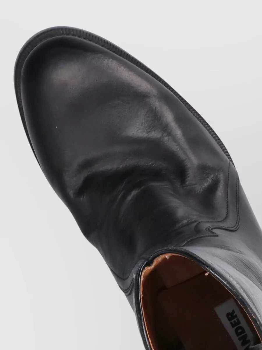 Jil Sander Leather Ankle Boots