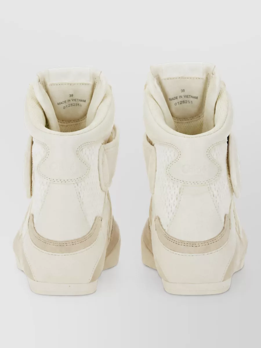 Chloé Leather High-Top Sneakers