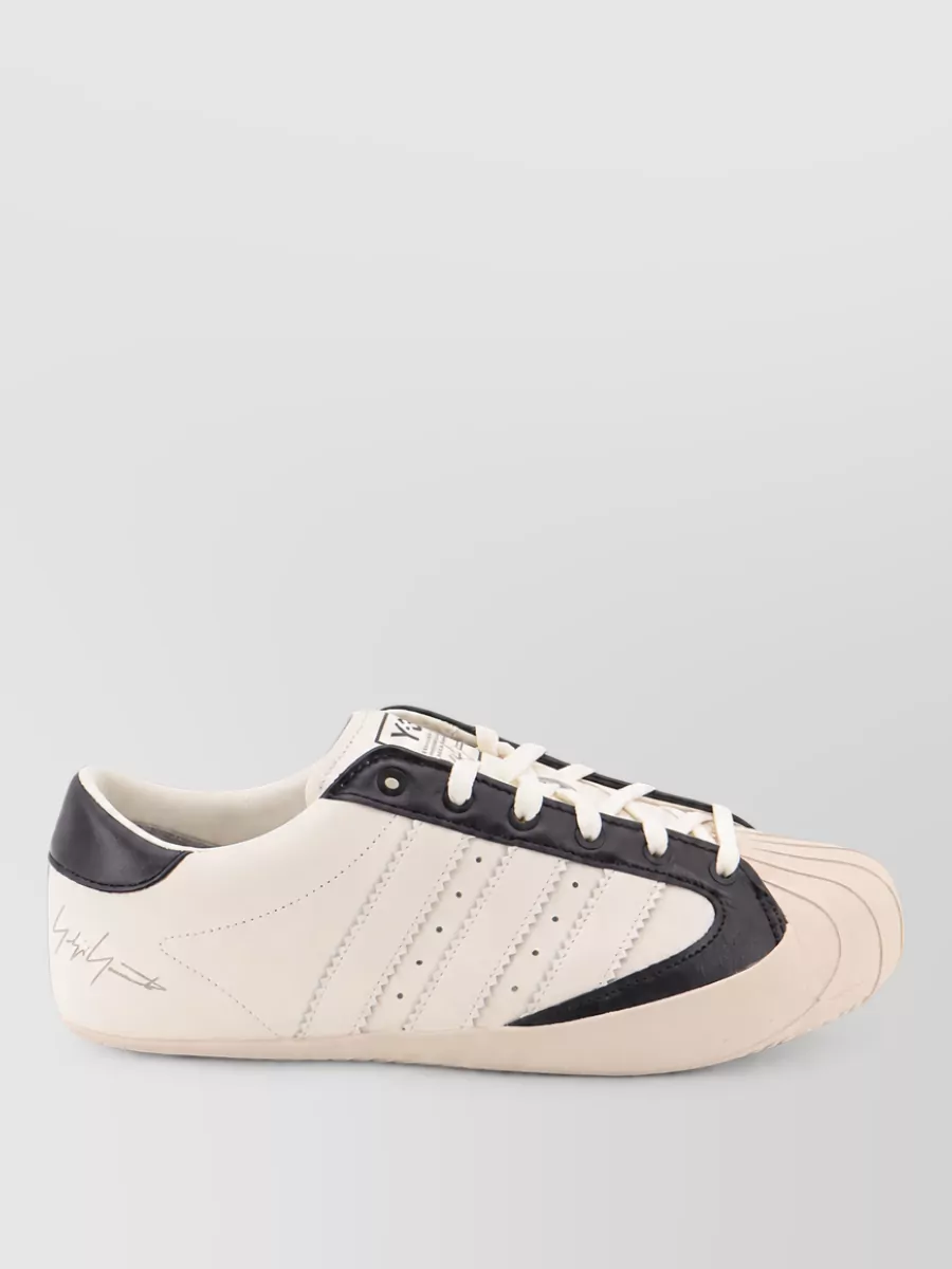 Y-3 Leather Lace-Up Sneakers