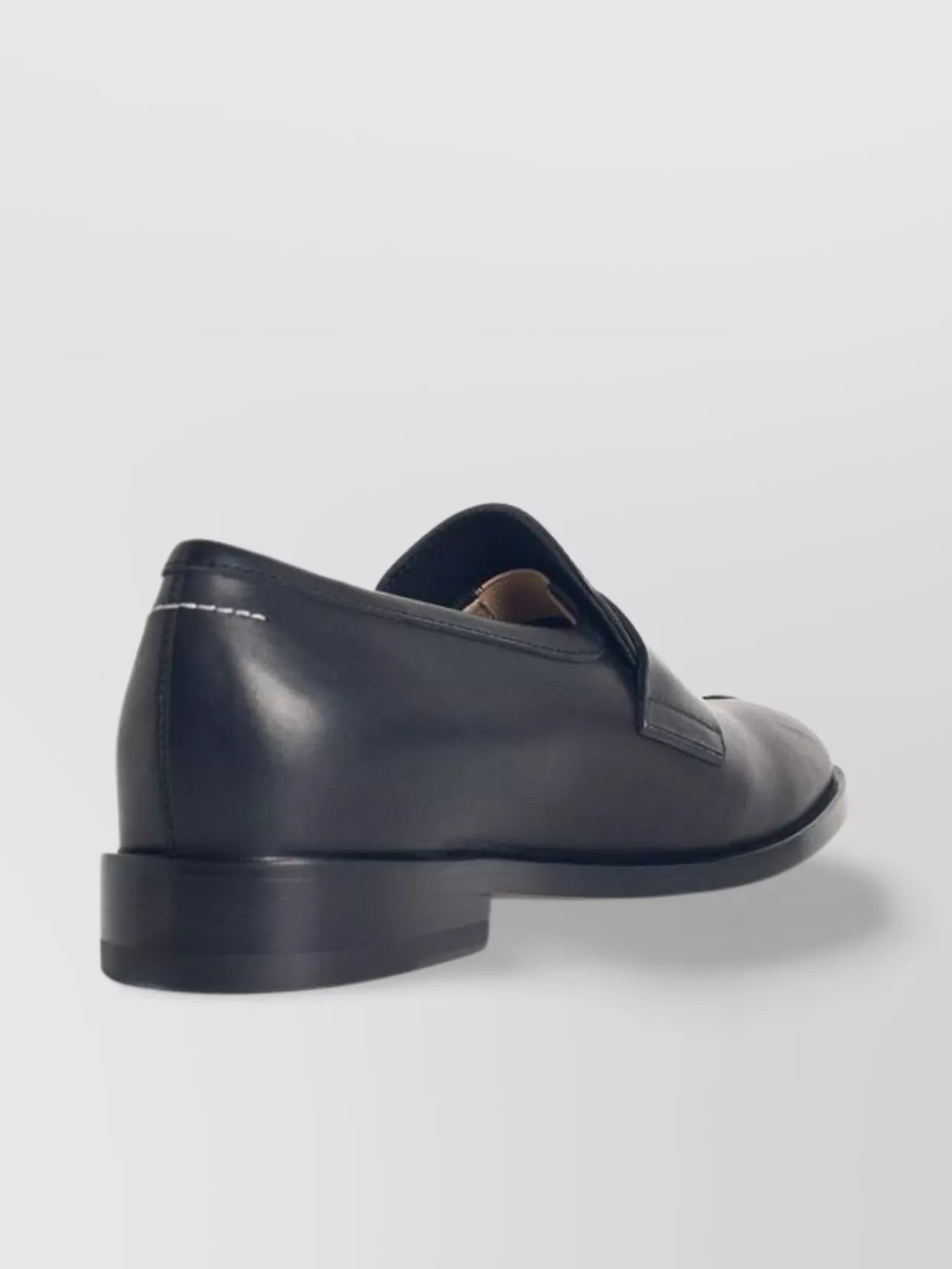 Mm6 Maison Margiela New Classic Stitch Moccasins In Black