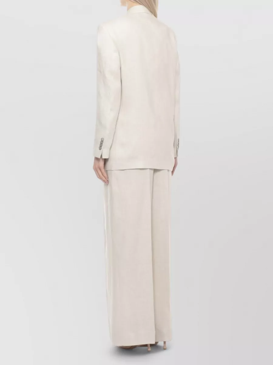 Lardini Linen Double-Breasted Blazer