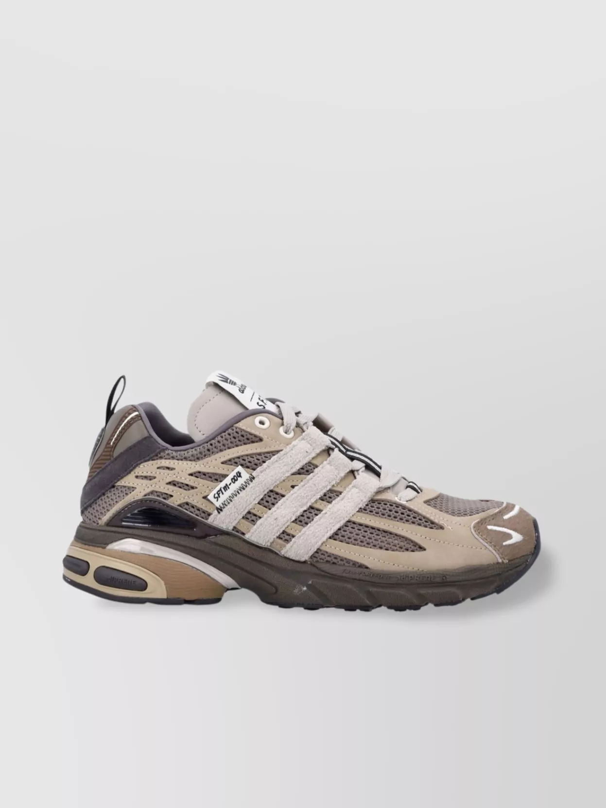Adidas Originals X Sftm Adistar Cushion Running Sneakers In Brown