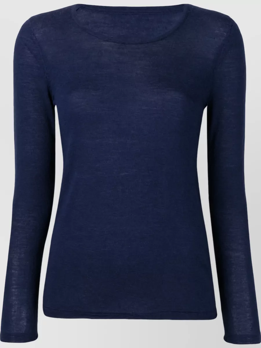 La Rose merino wool slim-fit long-sleeve pullover