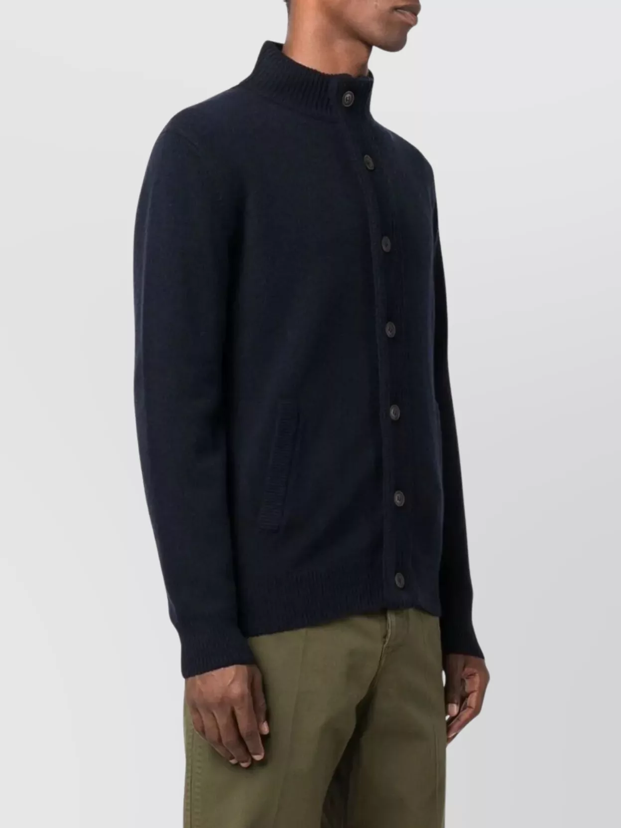 Barbour Ribbed Knitwear With Zip And Pockets