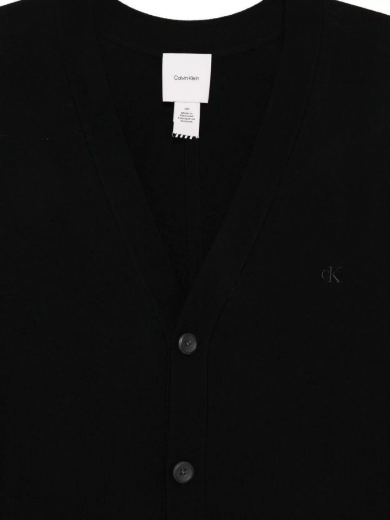 Calvin Klein V-Neck Long Sleeve Ribbed Knit Sweater