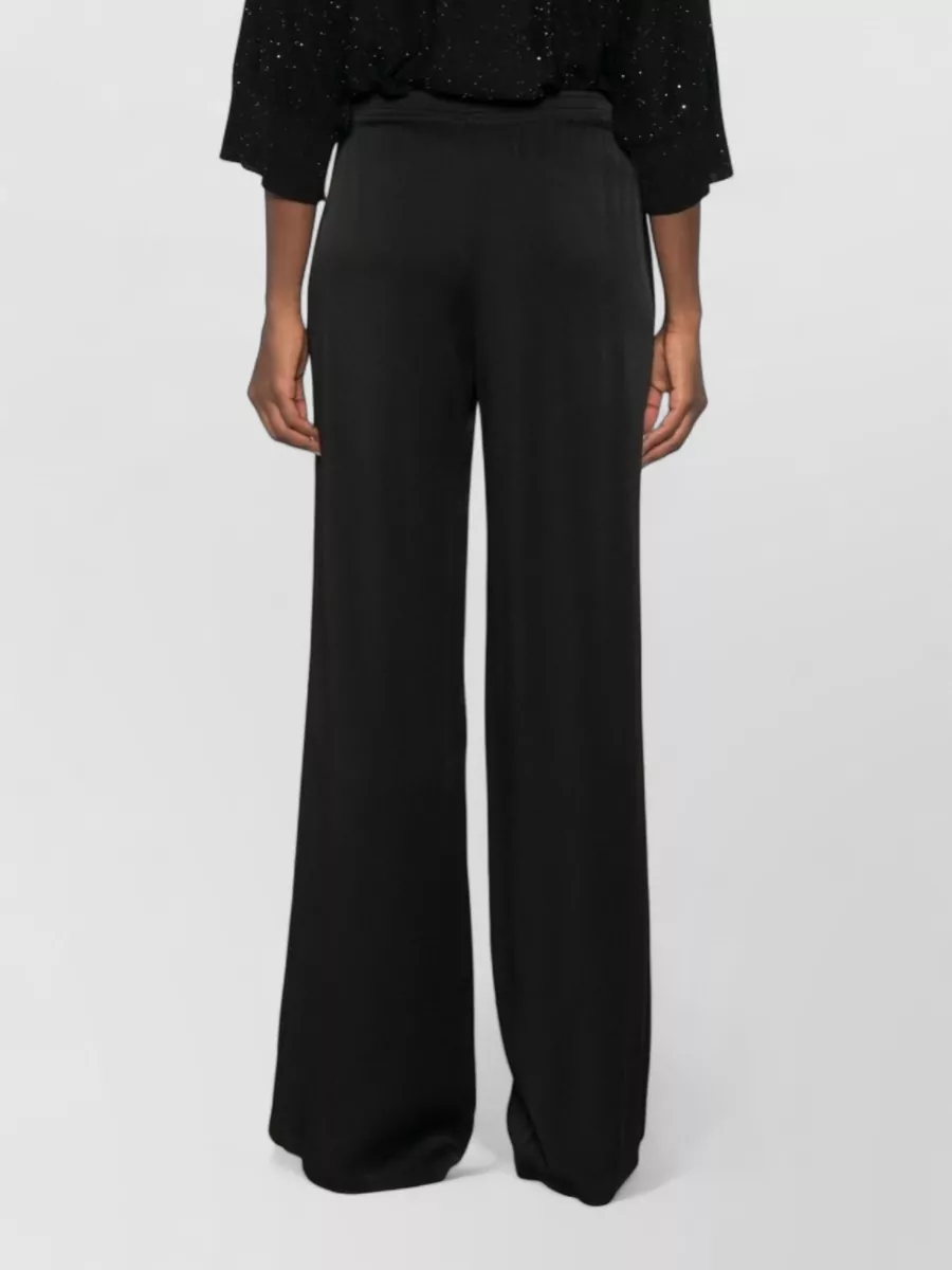 Fabiana Filippi Satin Wide-Leg Trousers