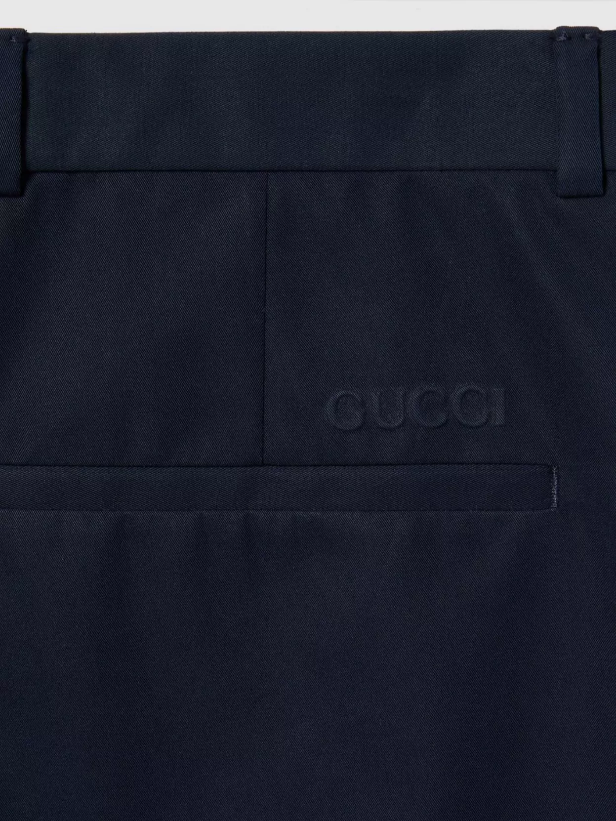 Gucci Embossed Cotton Twill Trouser