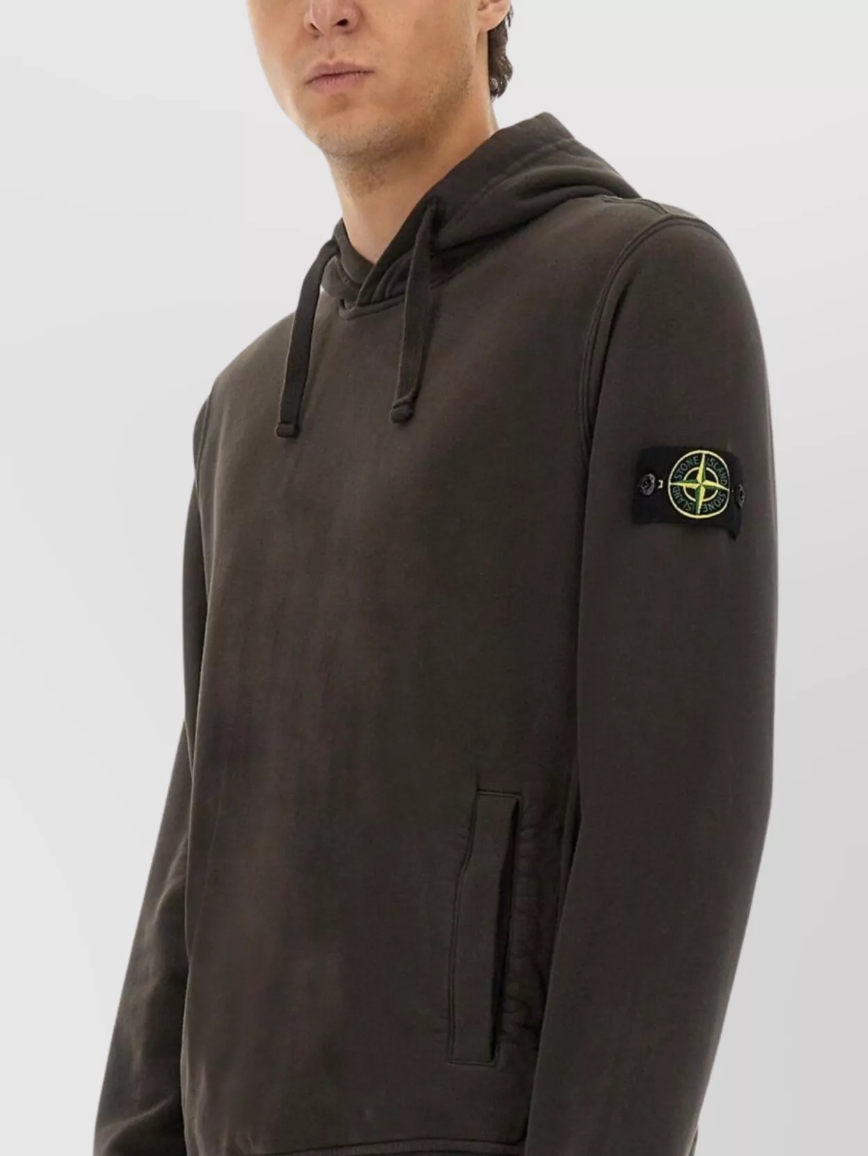 Stone Island Hooded Sweater With Front Pockets And Long Sleeves