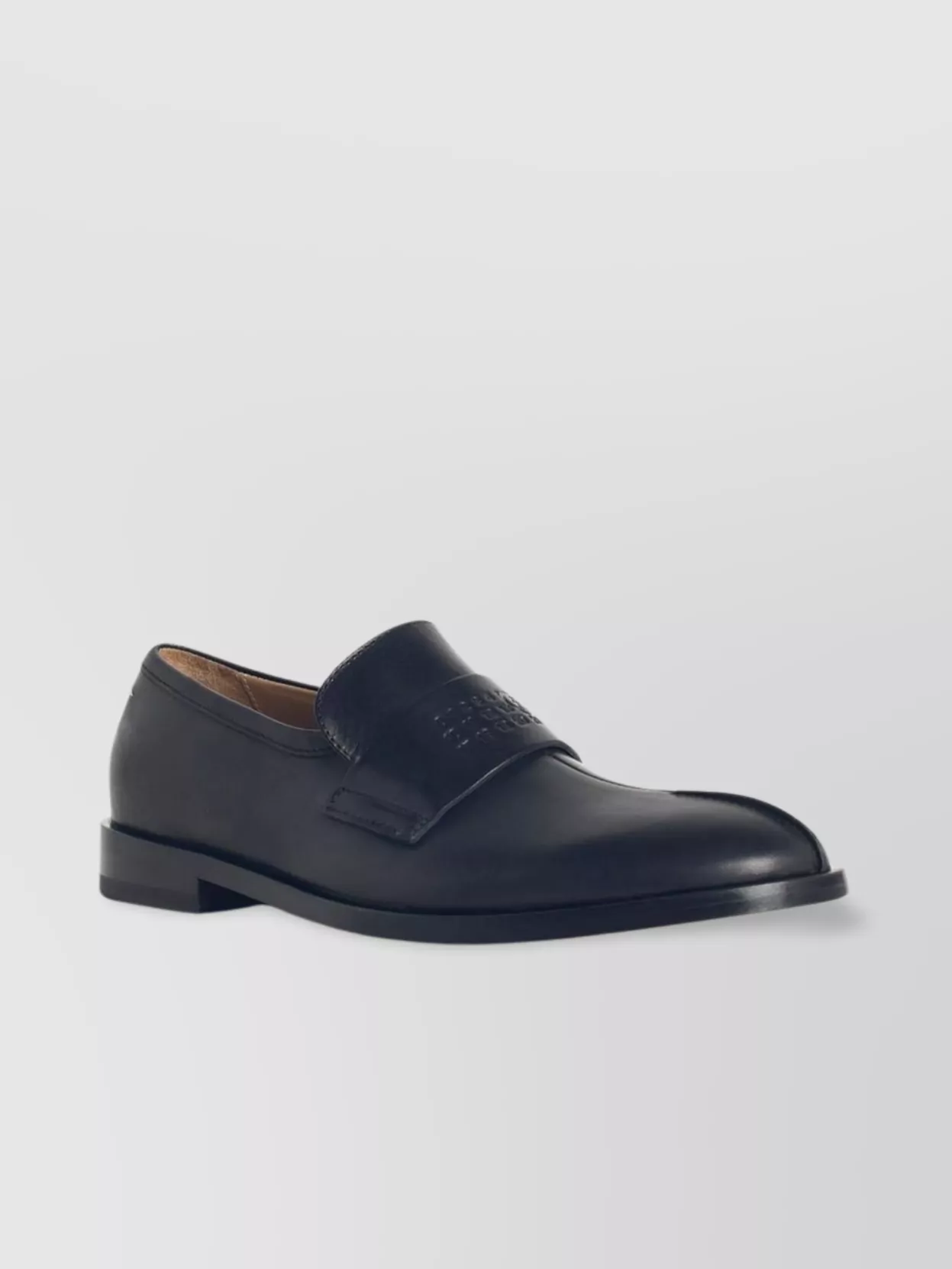 Mm6 Maison Margiela Leather Loafers Round Toe