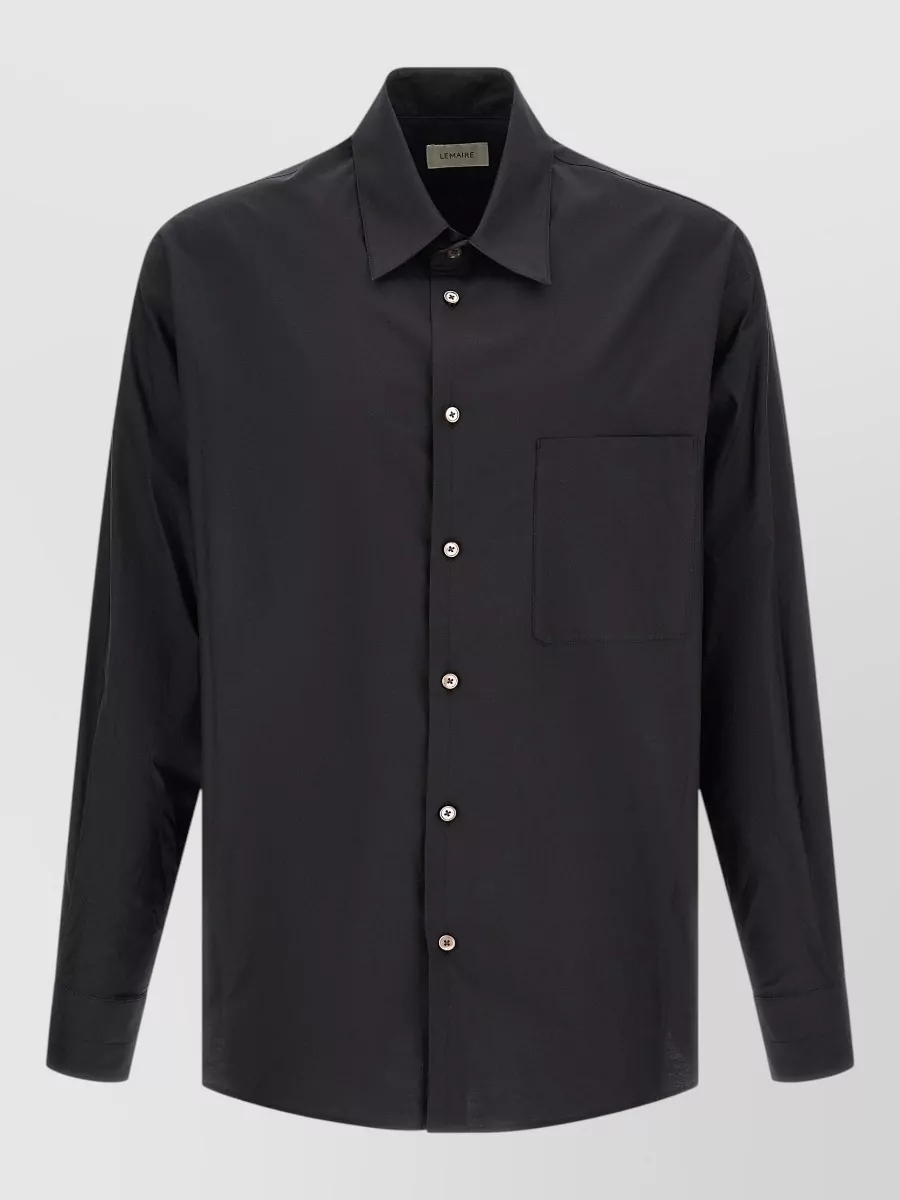 Lemaire Silk blend regular fit shirt