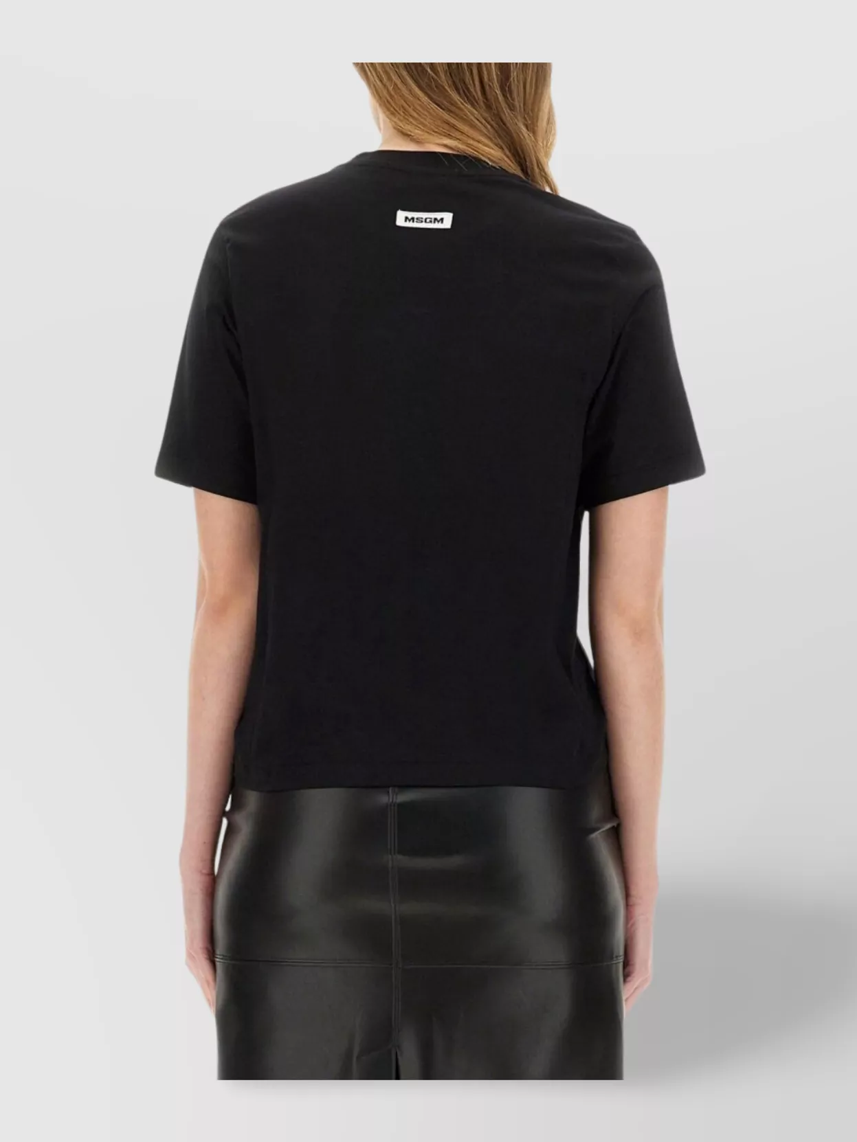Msgm Asymmetrical T-Shirt Knot Detail