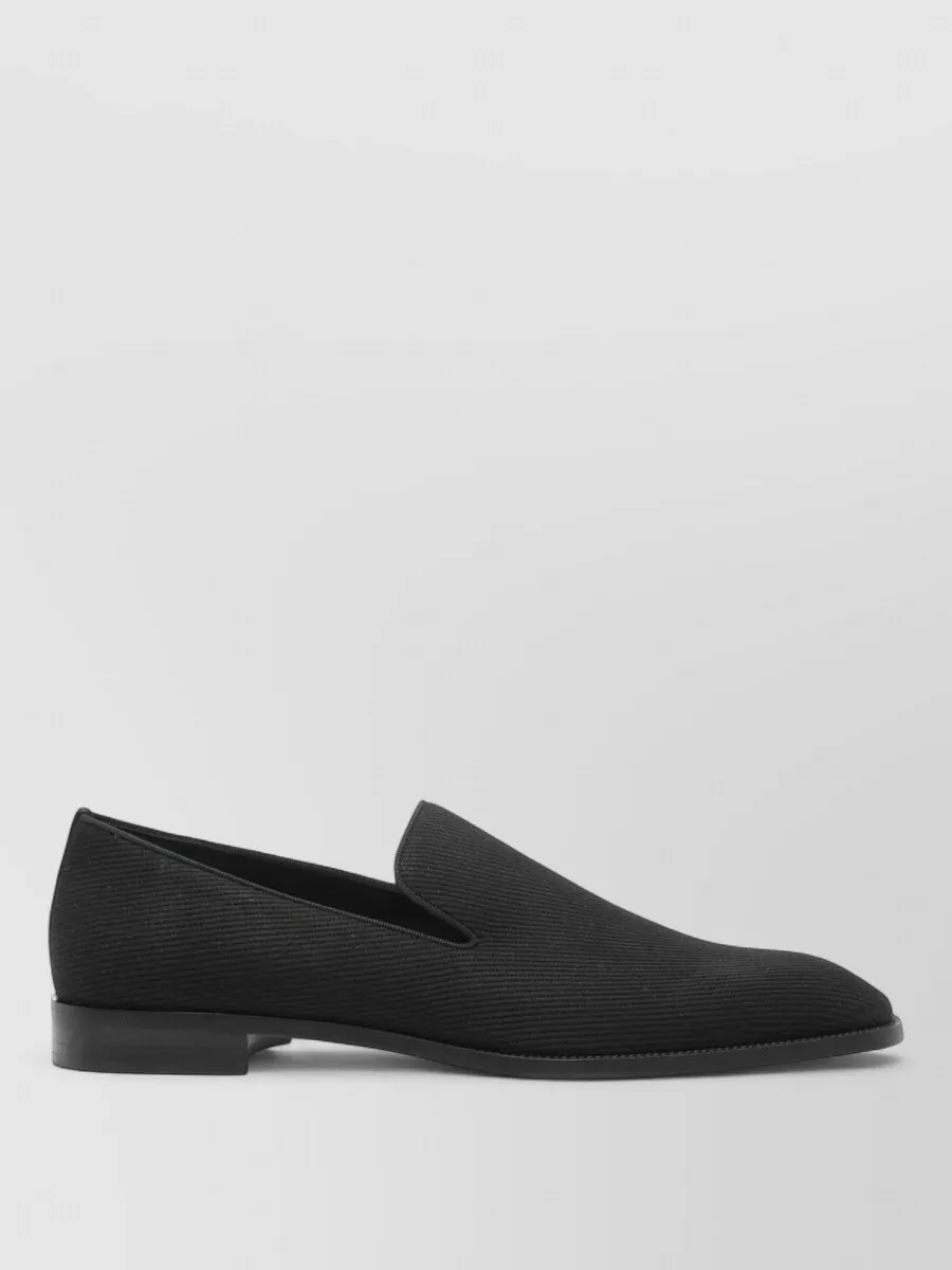 Christian Louboutin Danny Leather Loafers Round Toe Rubber Sole