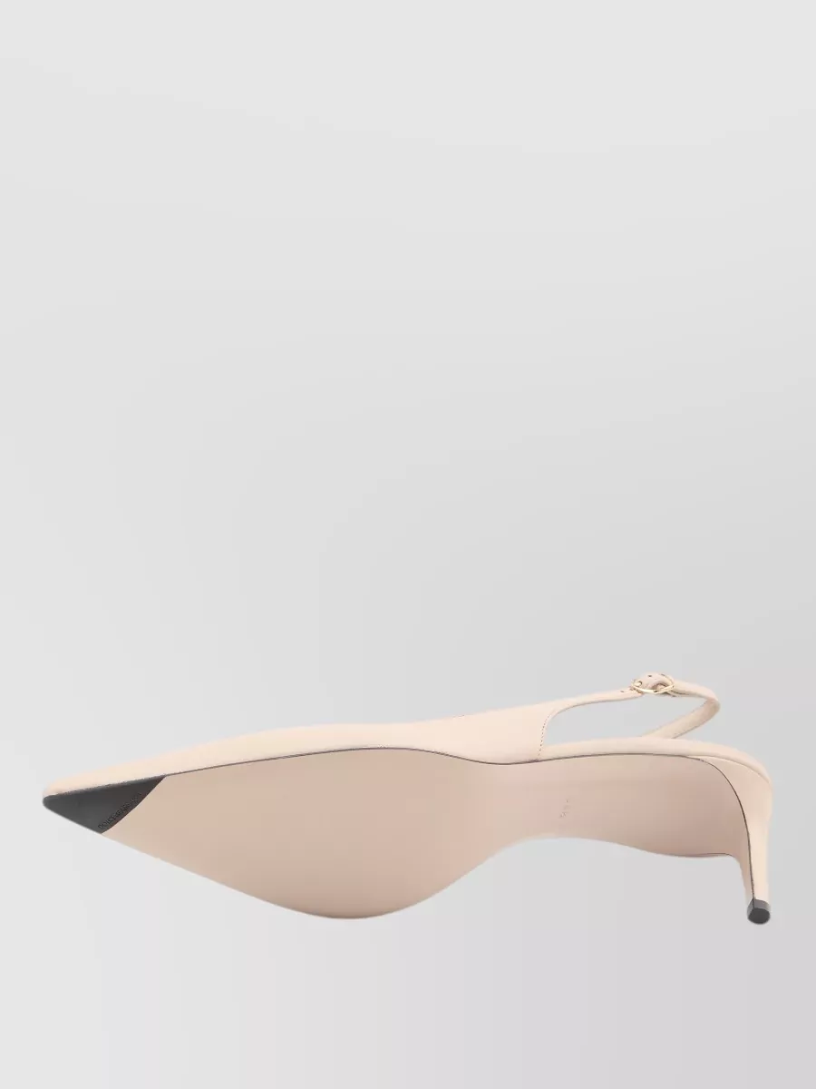 Dolce&Gabbana Slingback Pumps Silk Nappa Kitten Heel