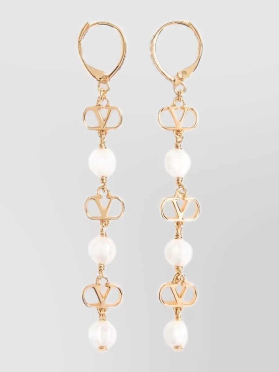 Valentino Garavani crystal-embellished hook earrings