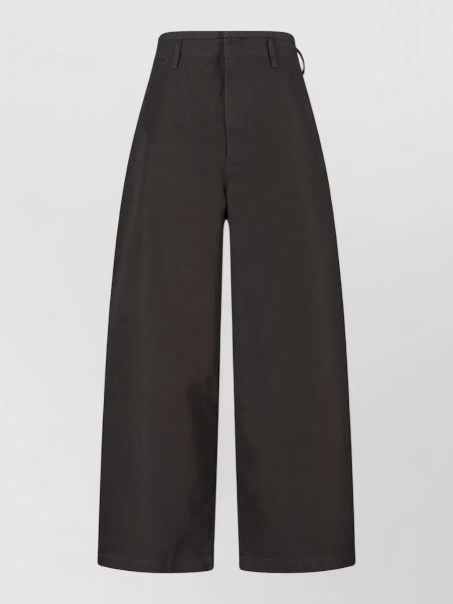 Lemaire Straight Trousers Belt Loops Back Pockets
