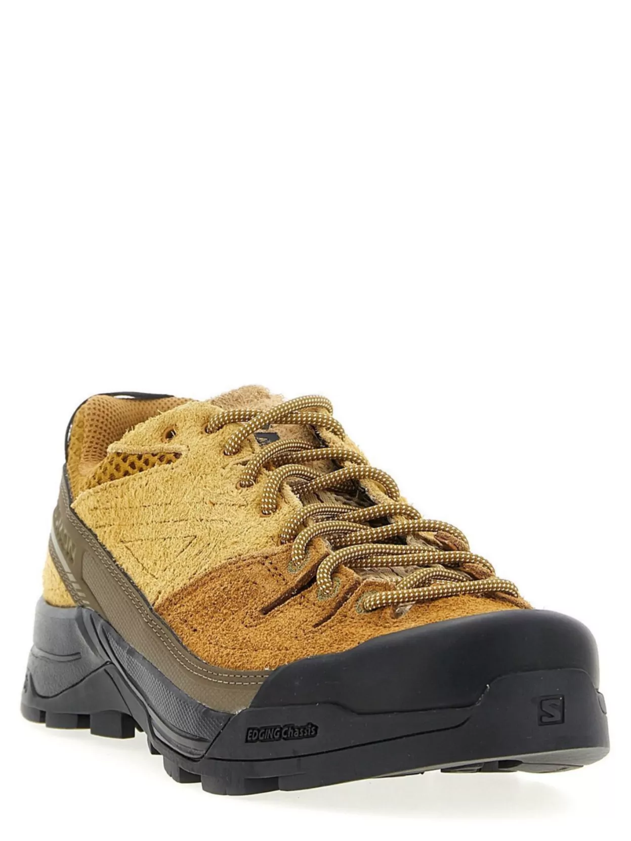 Salomon Suede Sneakers With Reinforced Toe And Textured Upper In Multi