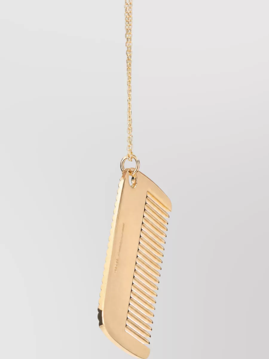 Ami Paris Metal Comb Necklace