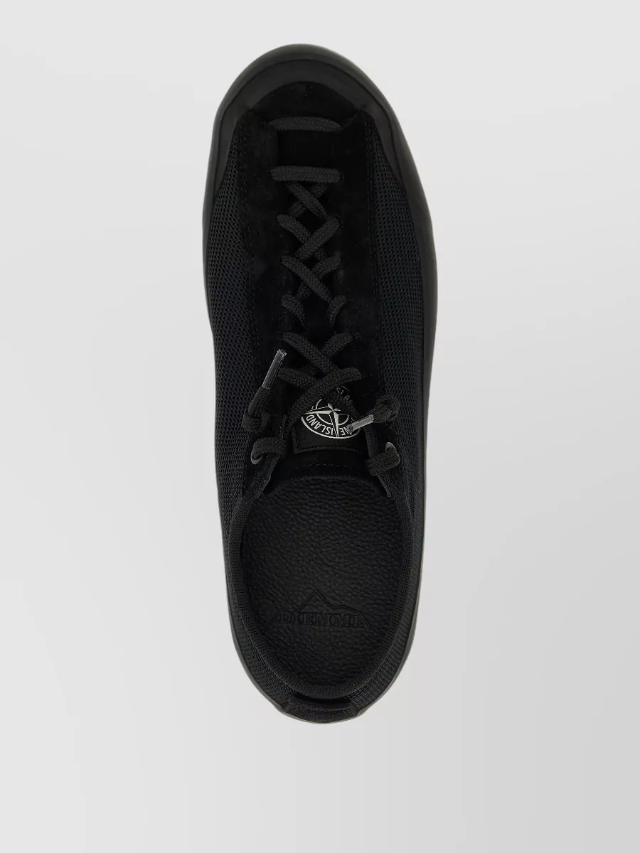 Stone Island S100010 Sneakers Round Toe Rubber Sole