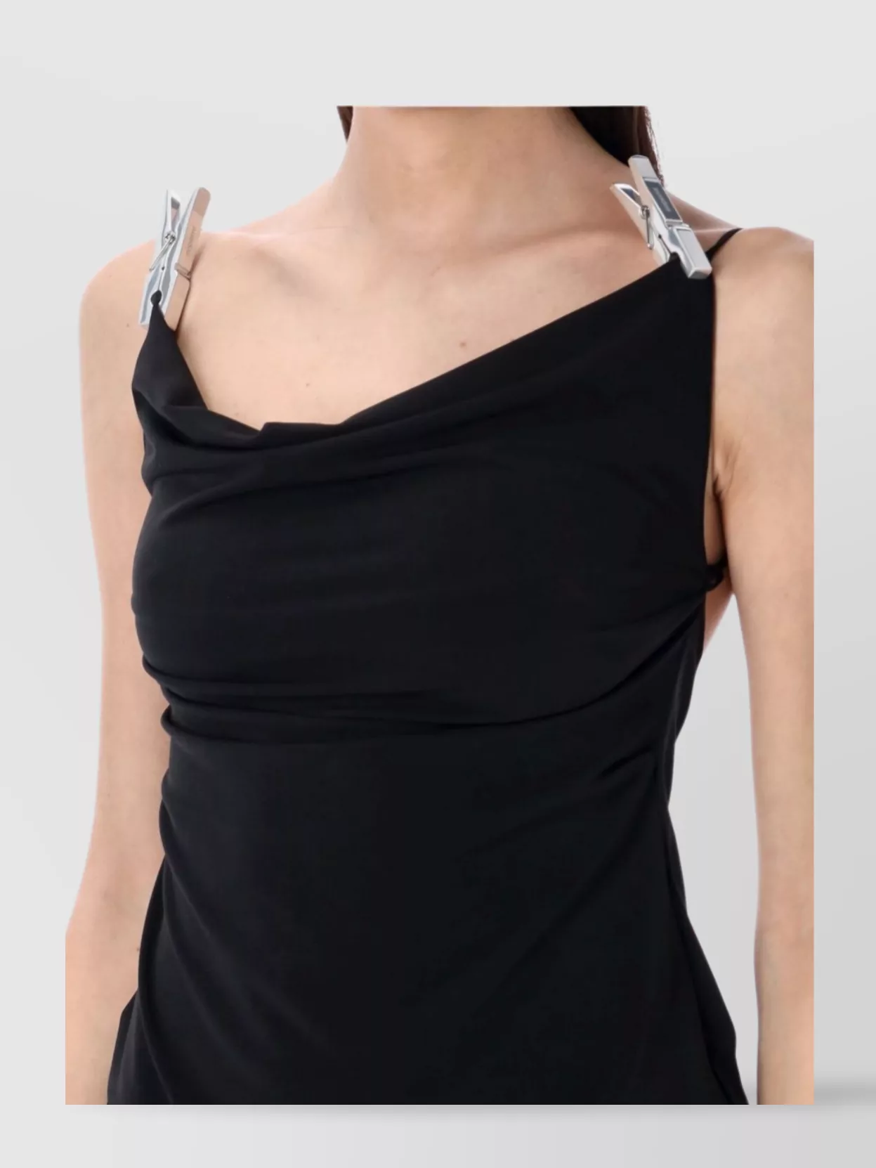 Shop Coperni Draped Neckline Gala Dress