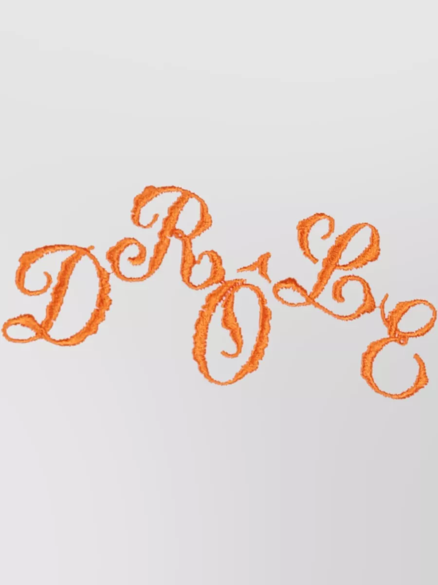 Drôle De Monsieur Graphic Print Ribbed Cuff And Hem Sweatshirt