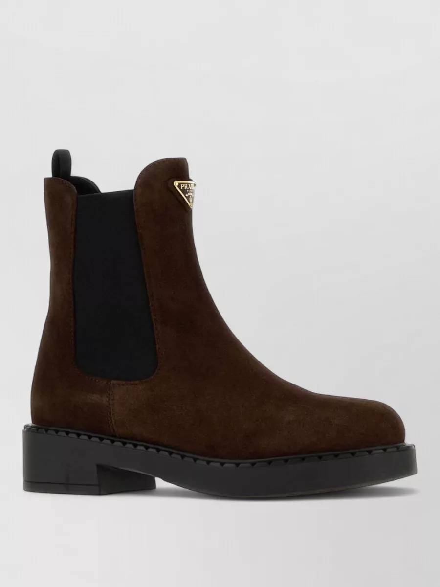 Prada leather ankle boots