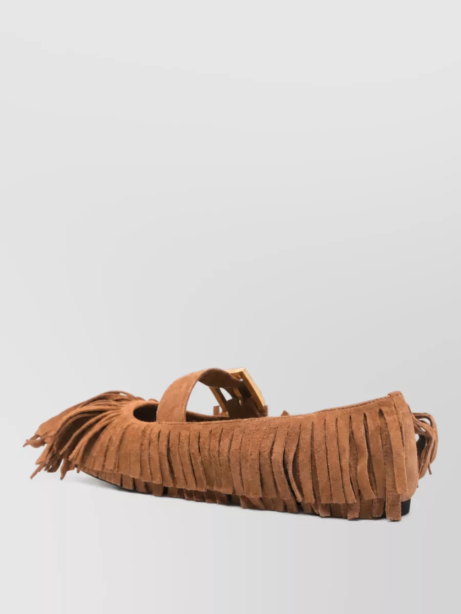 N 21 leather ballerina shoes