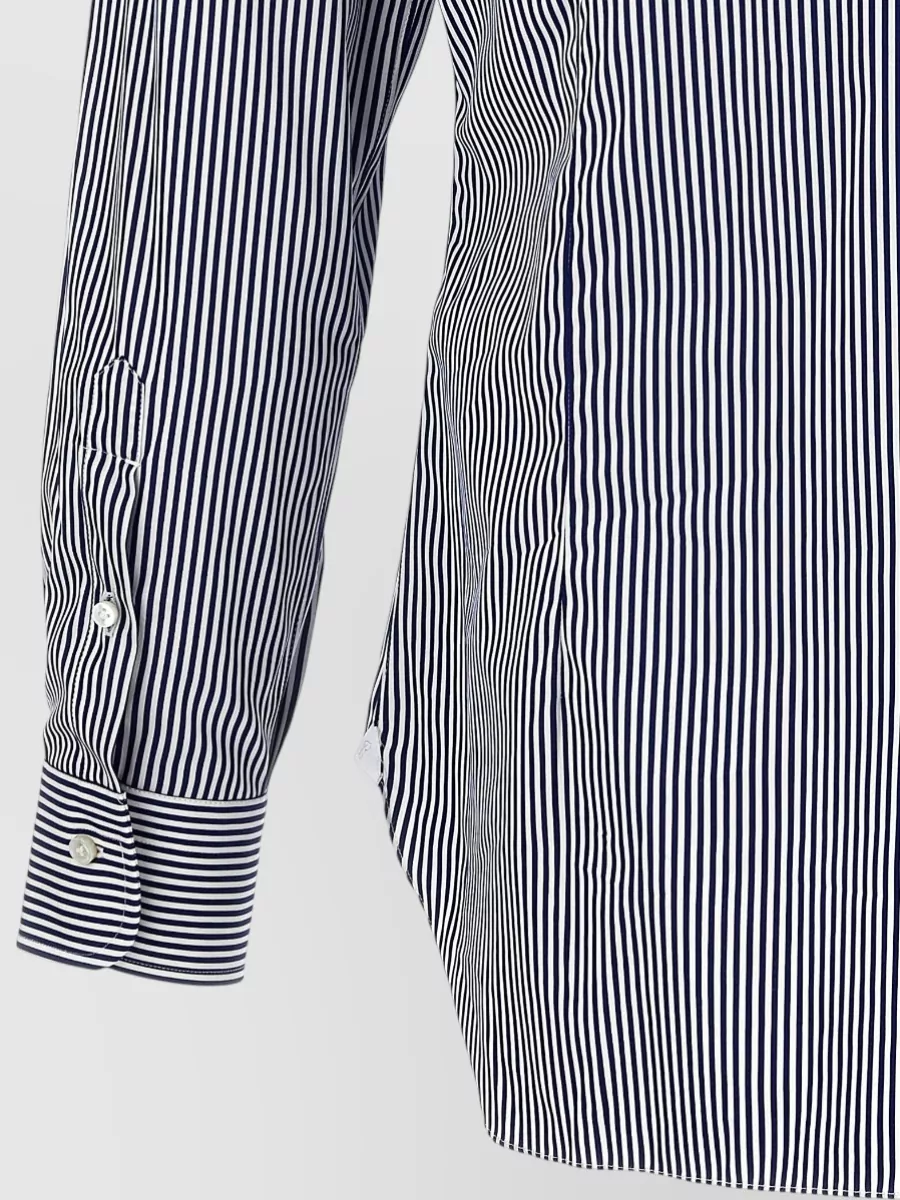 Barba Striped Cotton Long-Sleeve Shirt