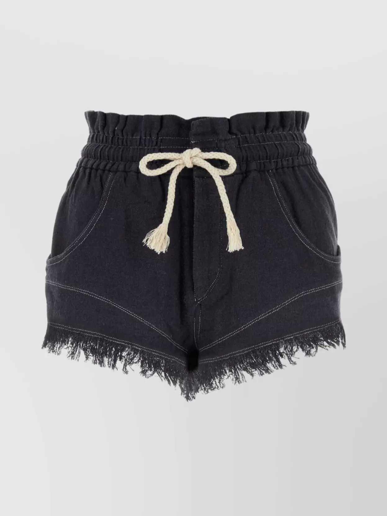 Shop Isabel Marant Étoile Silk Talapiz Shorts Back Pockets