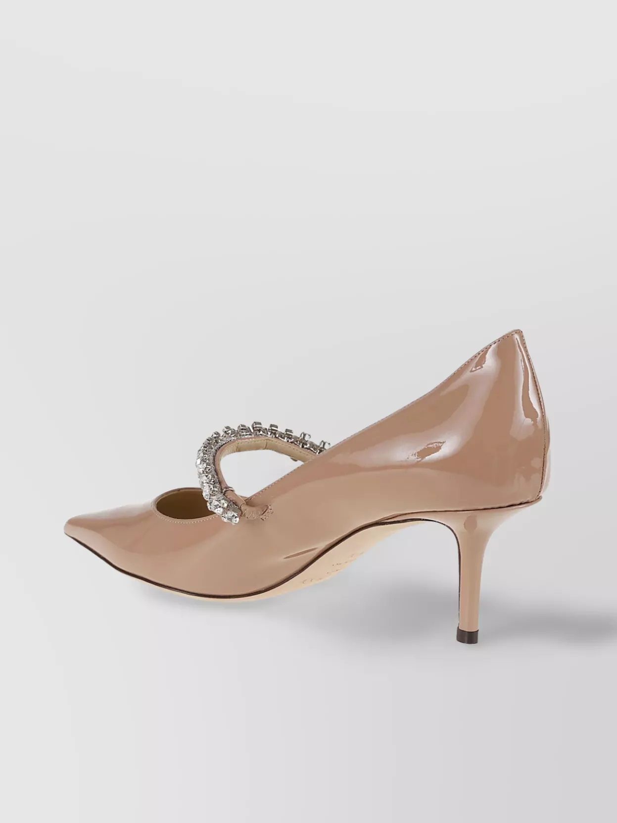Jimmy Choo Crystal Strap Kitten Heel Pump