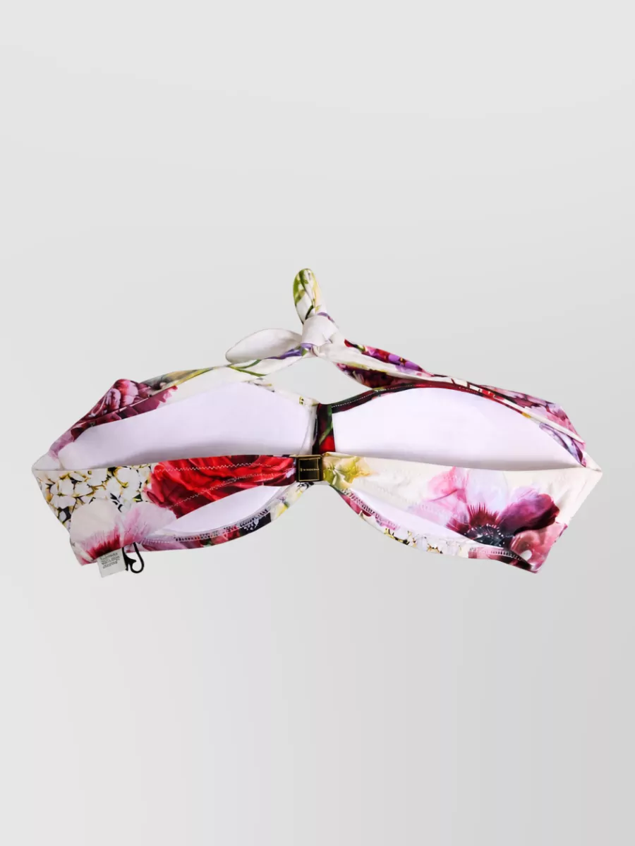 Dolce&Gabbana Floral-Print Bikini Top