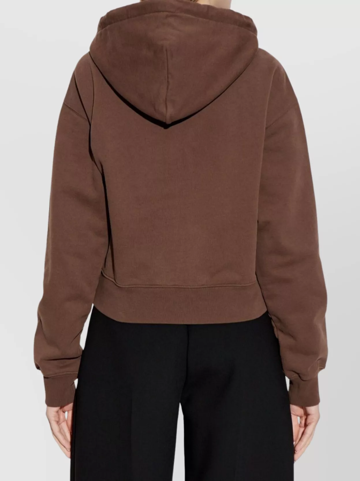 Jacquemus Cropped Gros Grain Hoodie