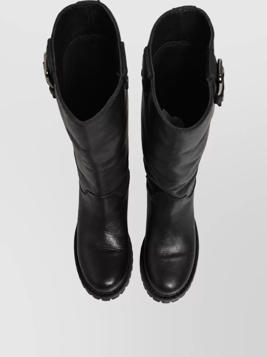 Dolce&Gabbana Leather Mid-Calf Boots