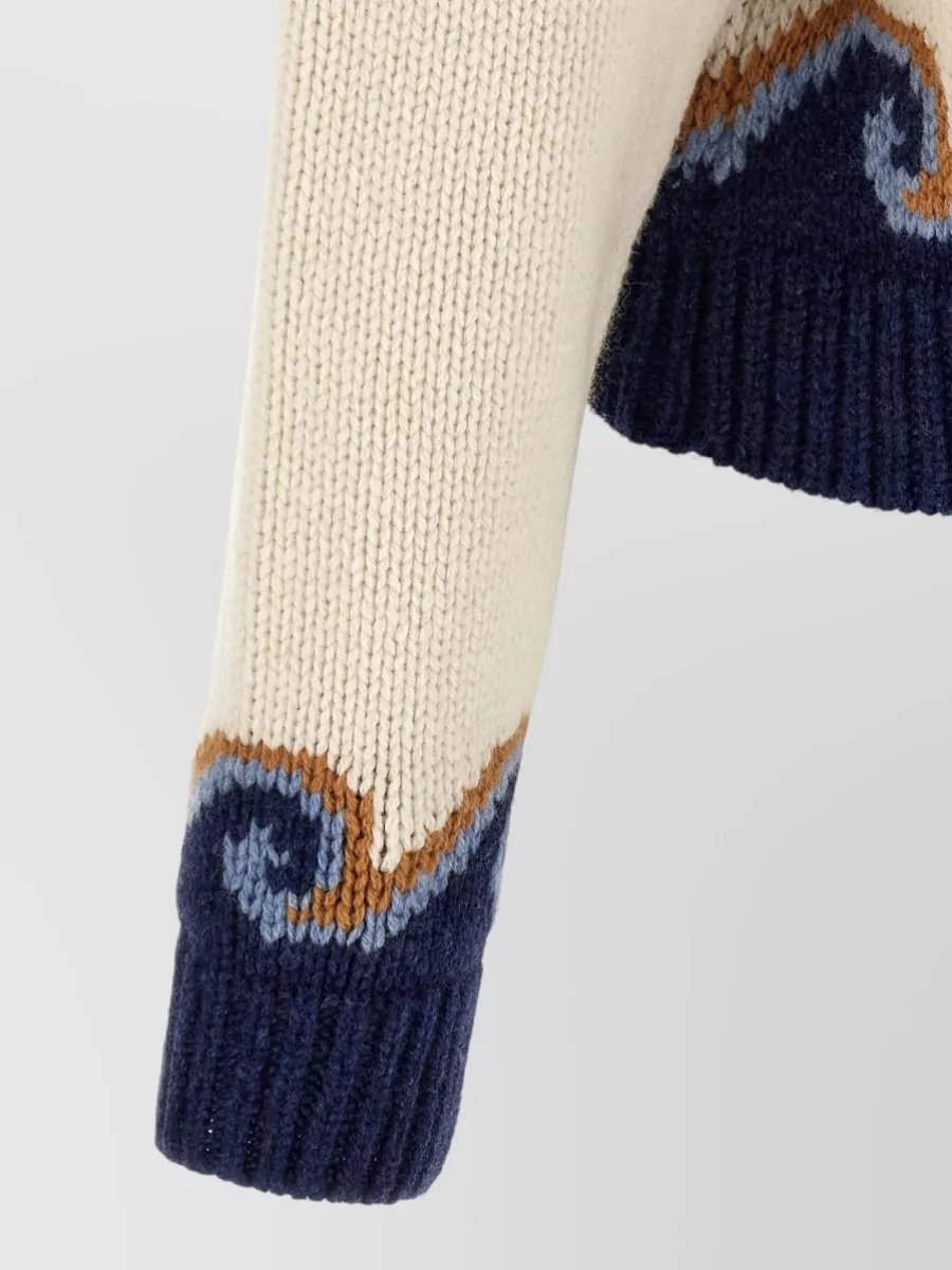 Alanui Virgin Wool Fair Isle Jacquard Sweater
