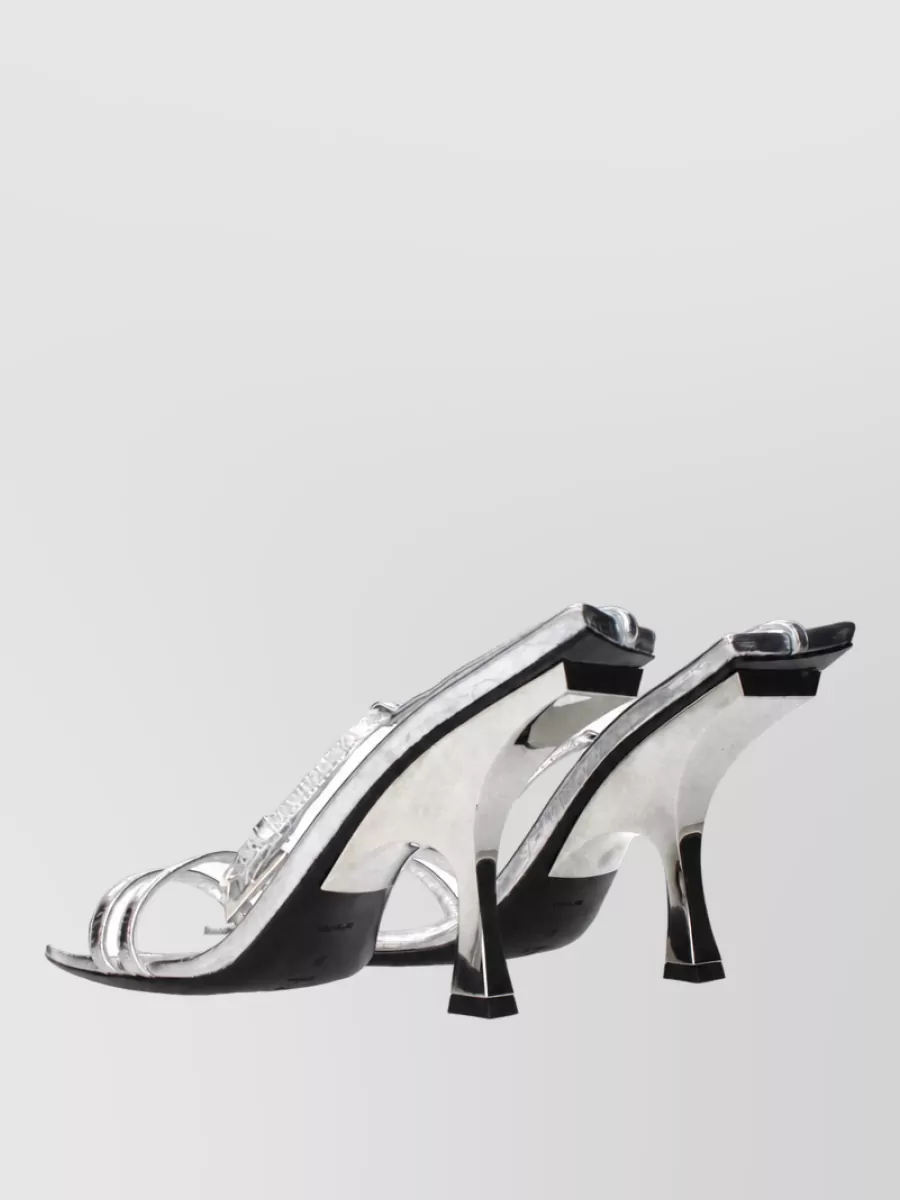 The Attico Leather Stiletto Mules