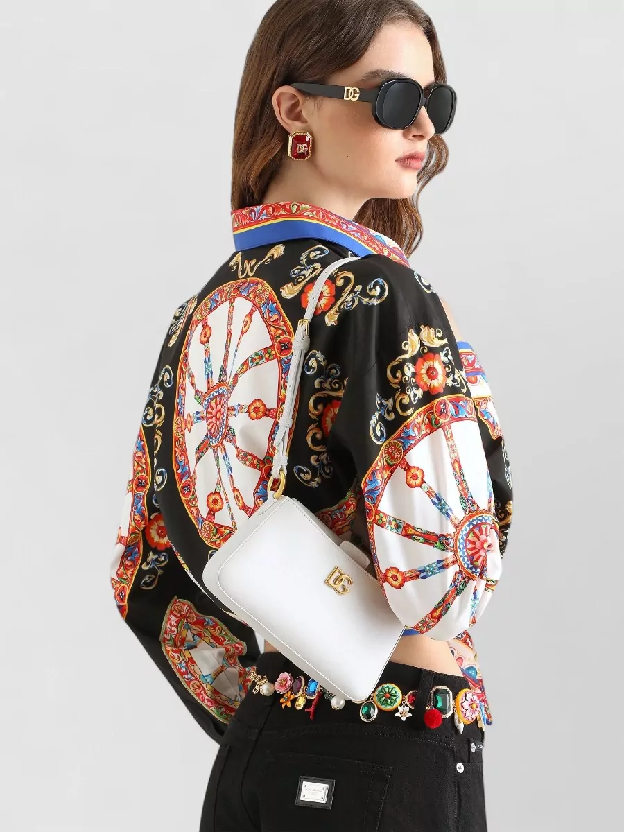 Dolce&Gabbana Devotion Calf Leather Phone Bag
