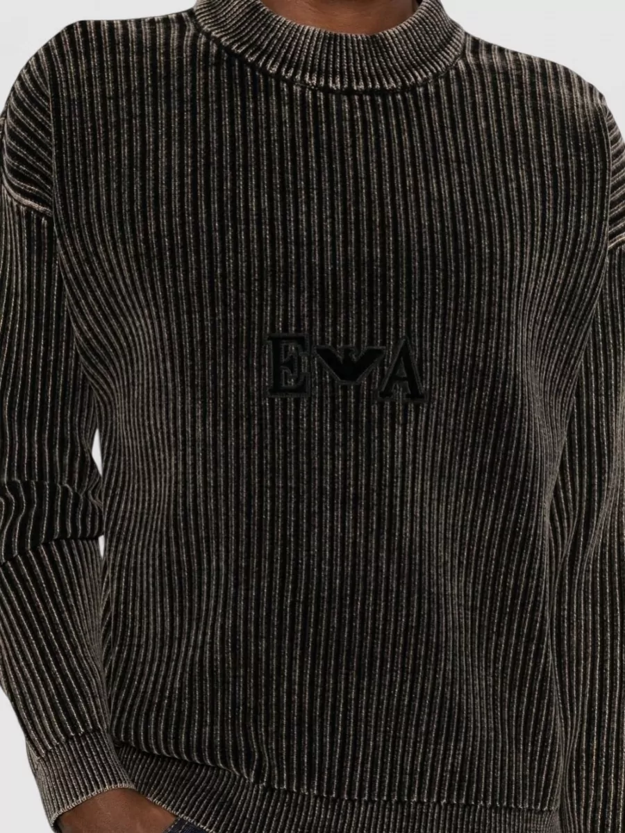 Emporio Armani Ribbed Crewneck Sweater