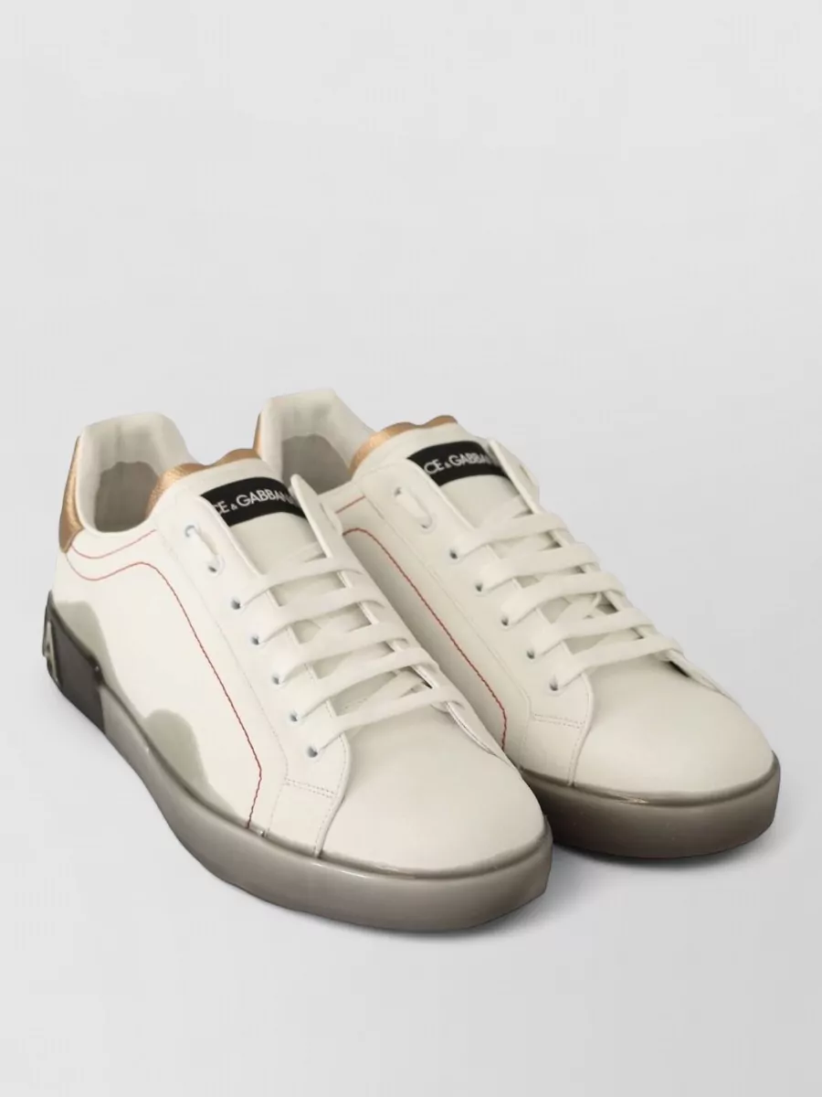 Dolce&Gabbana Leather Low-Top Sneakers