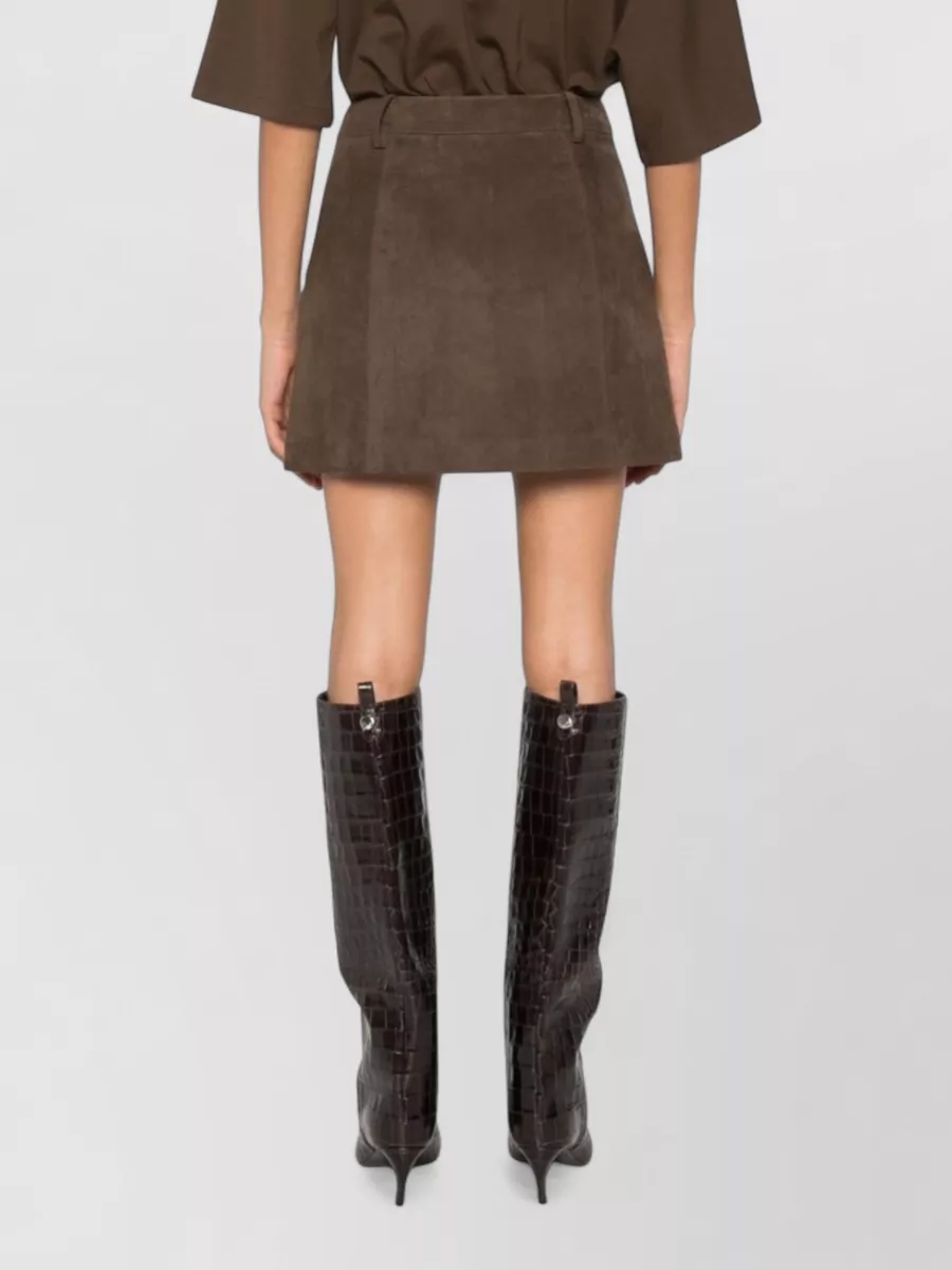 Dunst Suede-Effect Mini Skirt