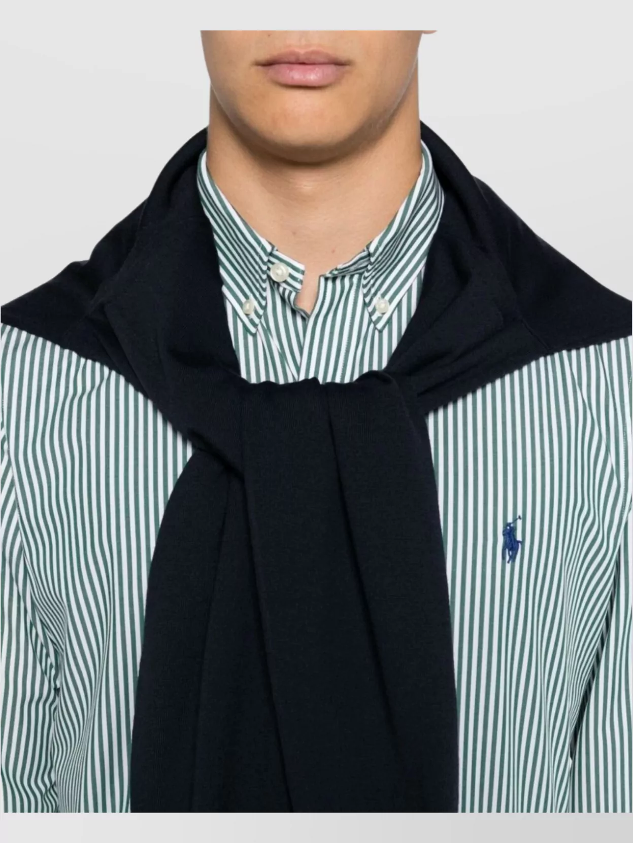 Ralph Lauren Striped Cotton Blend Shirt