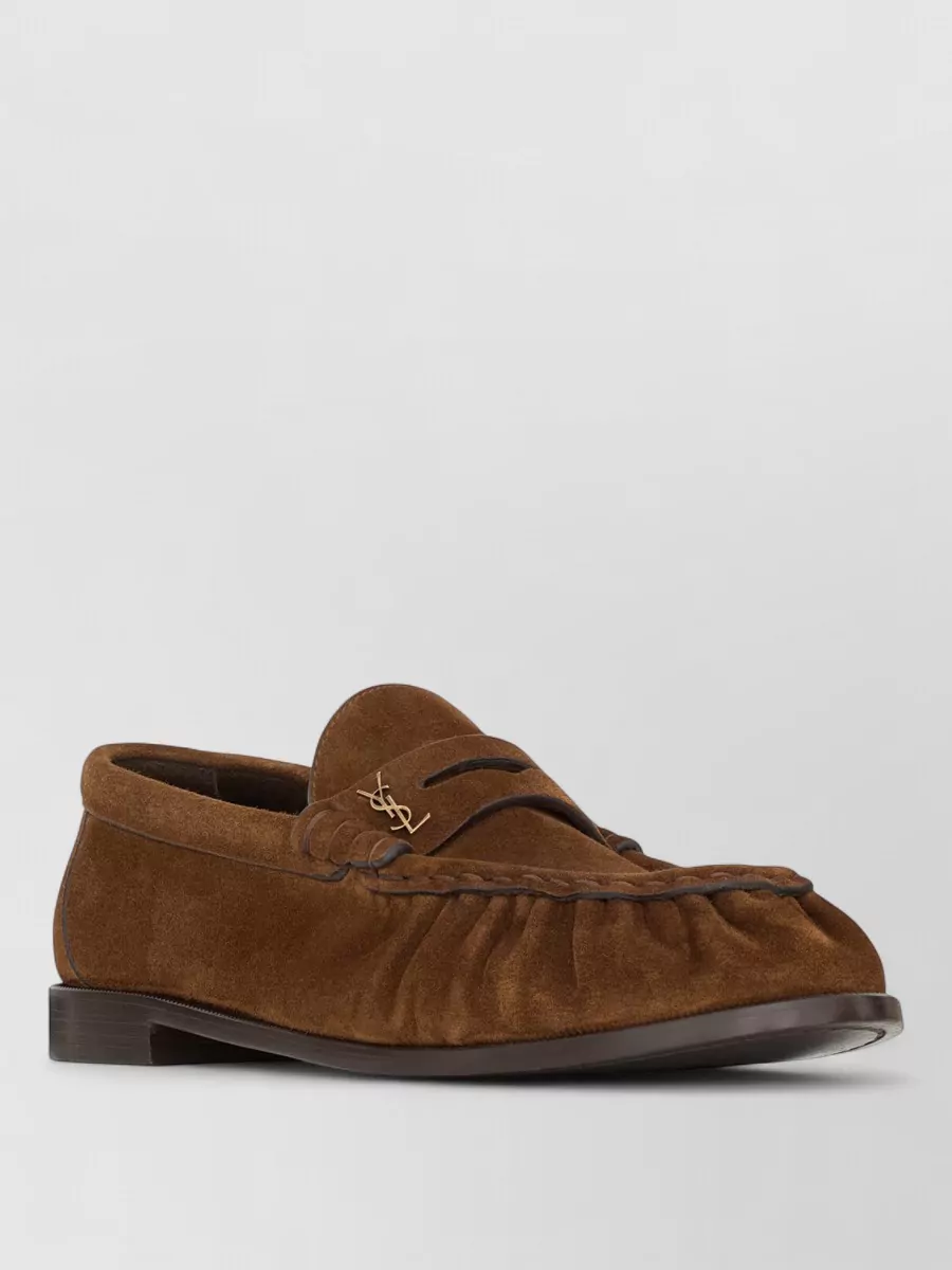 Saint Laurent suede loafers
