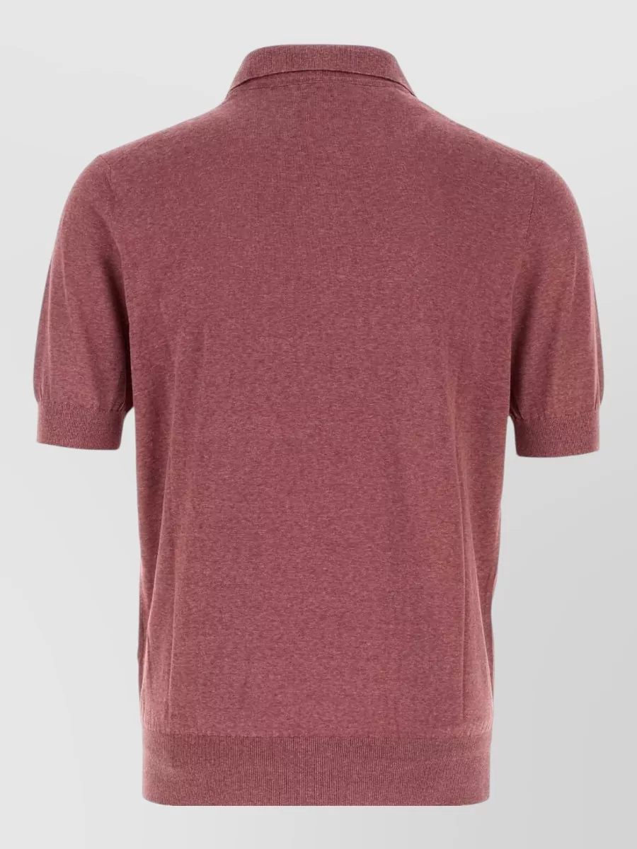 Brunello Cucinelli Linen And Silk Polo Shirt