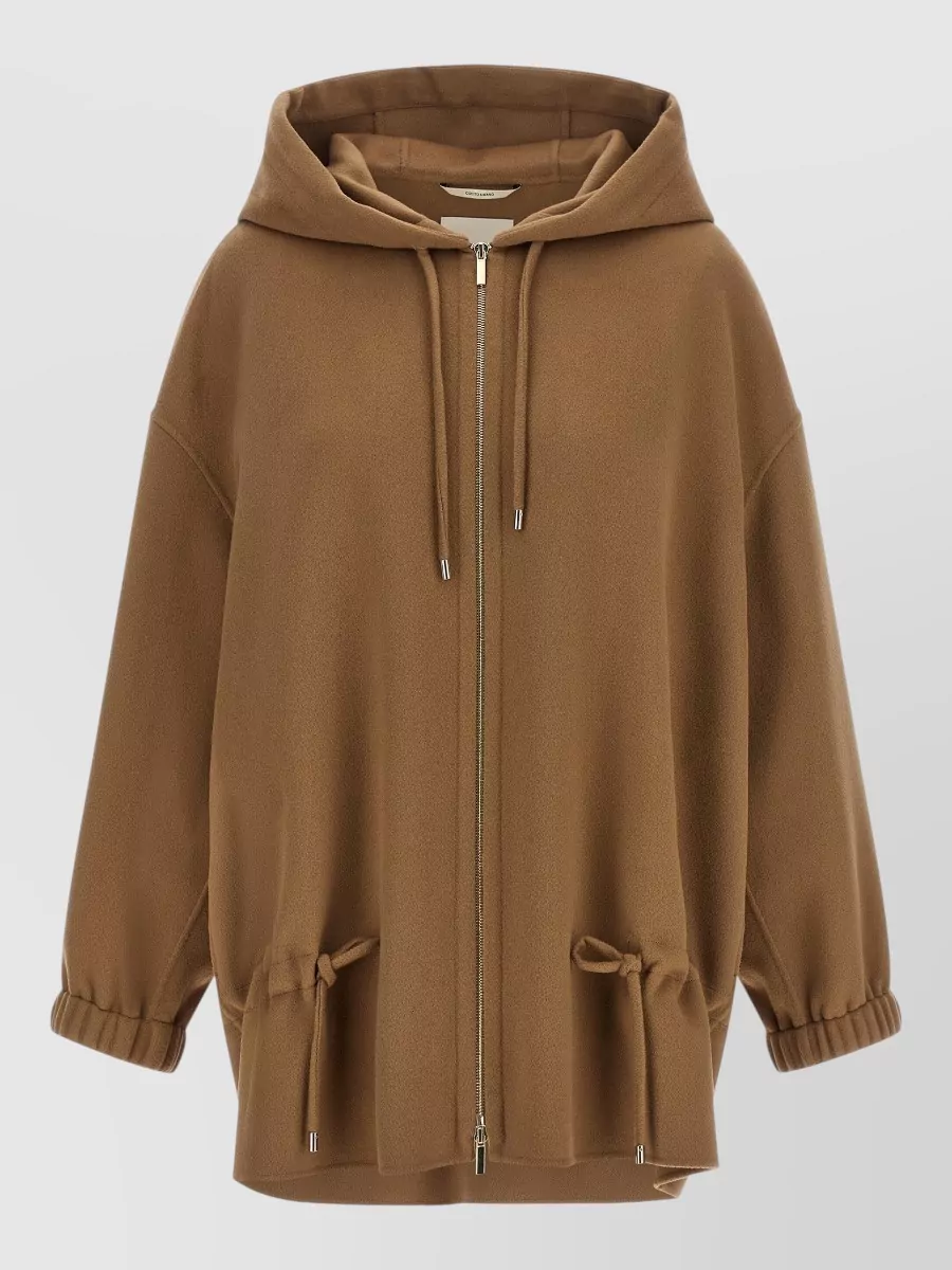 S Max Mara wool hooded coat