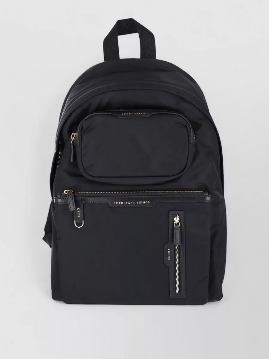 Anya Hindmarch versatile backpack featuring adjustable straps