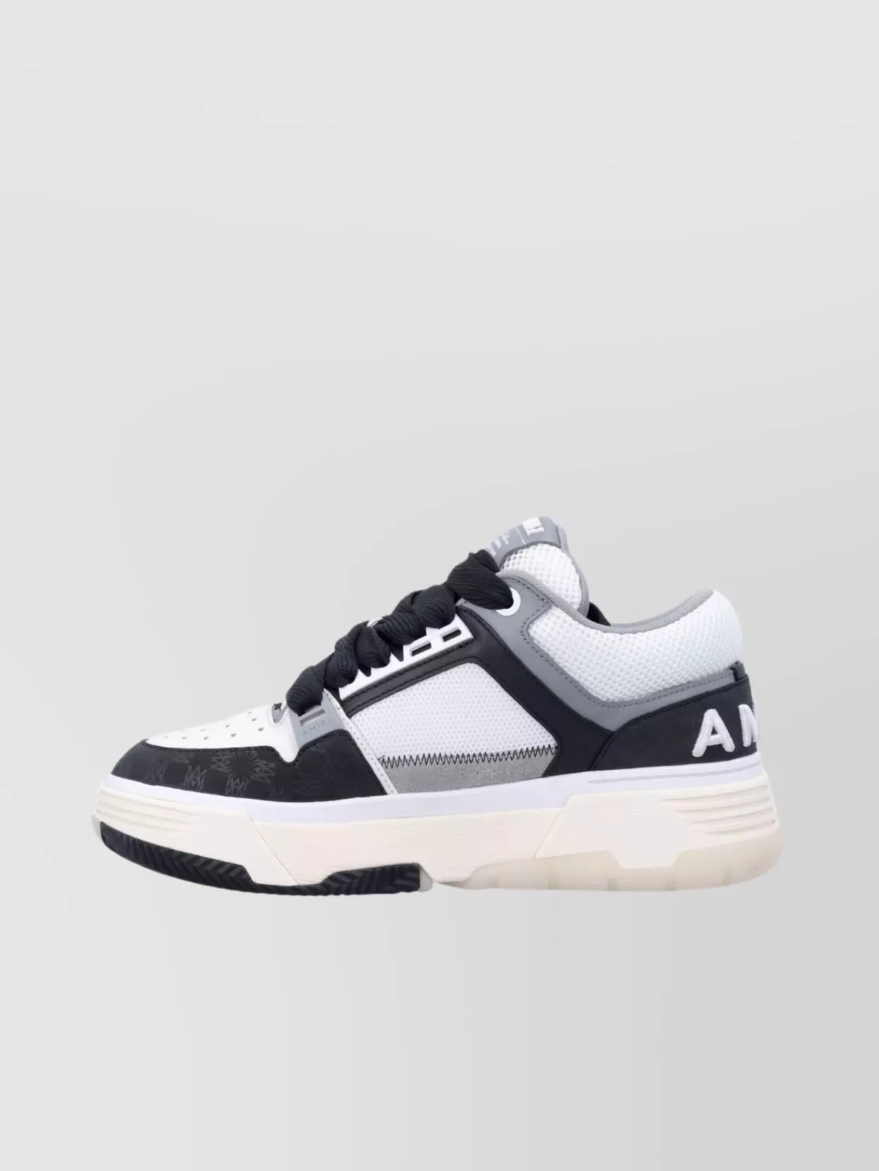 Amiri Nubuk Debossed Sneakers Ma-1 Collar