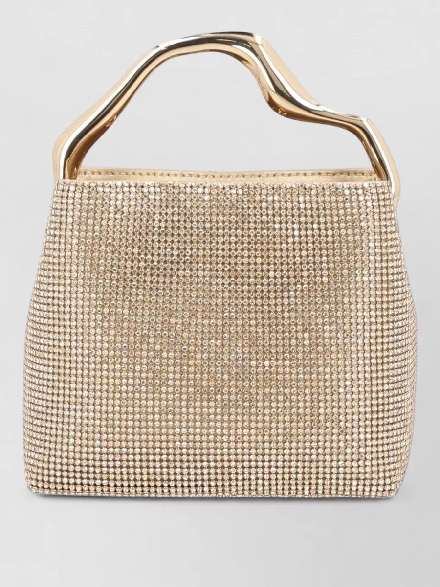 Cult Gaia Crystal-Embellished Mini Clutch Bag