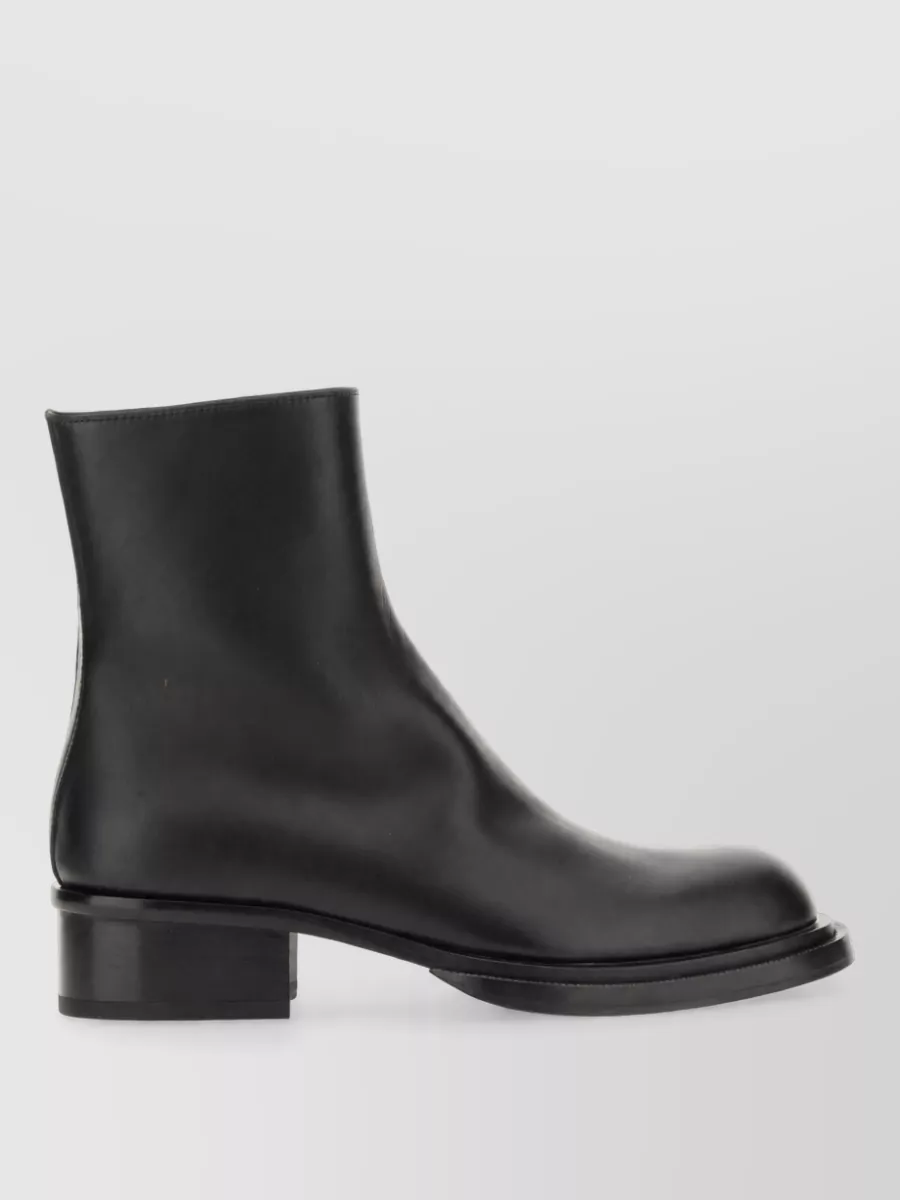 Alexander Mcqueen Leather Cuban Stack Derby Shoes