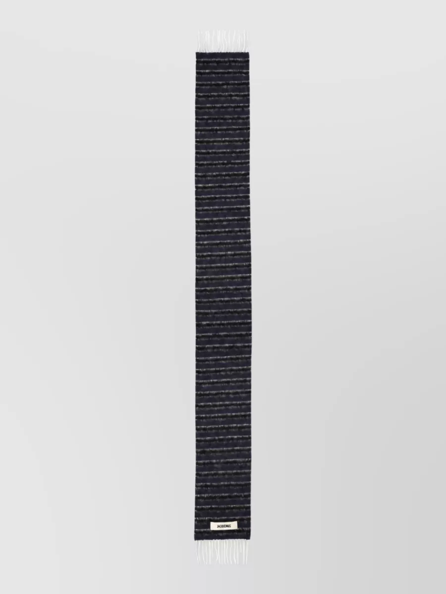 Jacquemus Striped Alpaca Wool Scarf