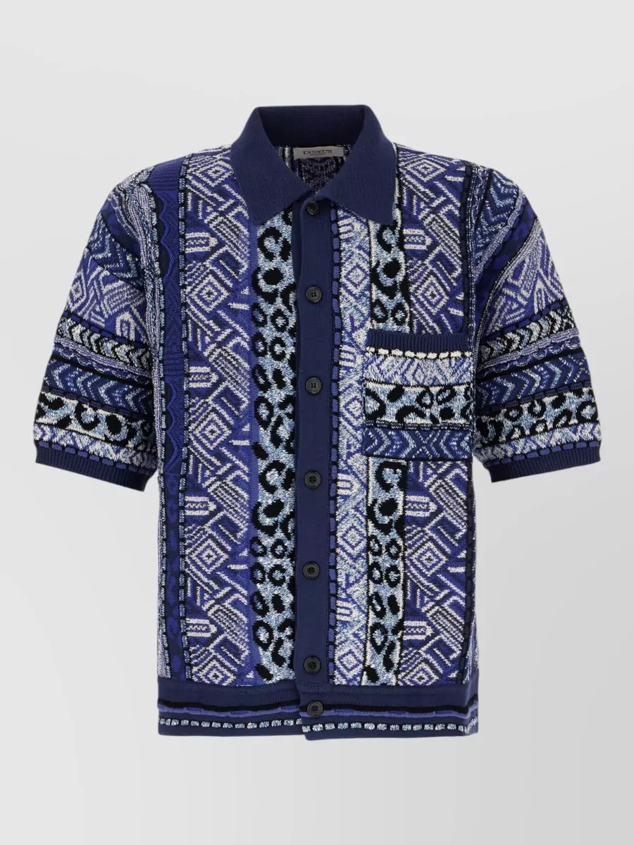 Laneus Cotton Blend Polo Shirt
