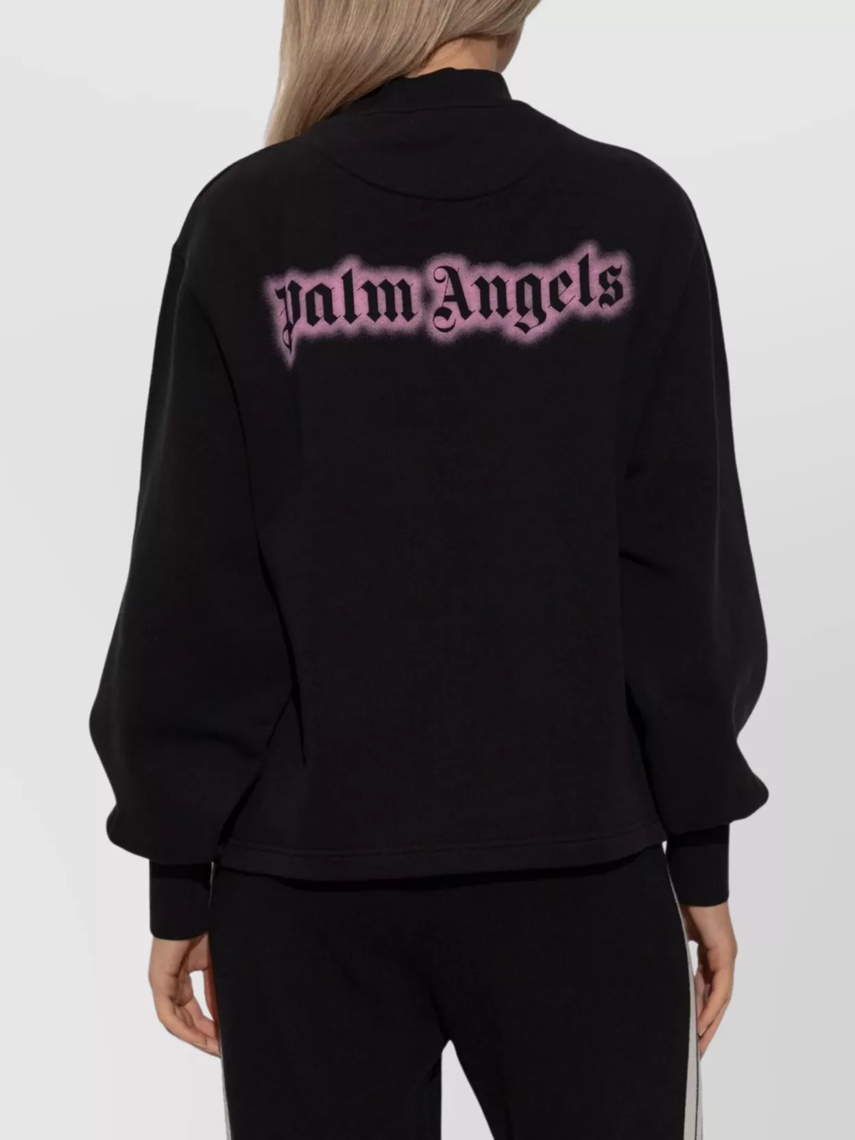 Palm Angels Long Sleeve Mock Neck Knitwear Top