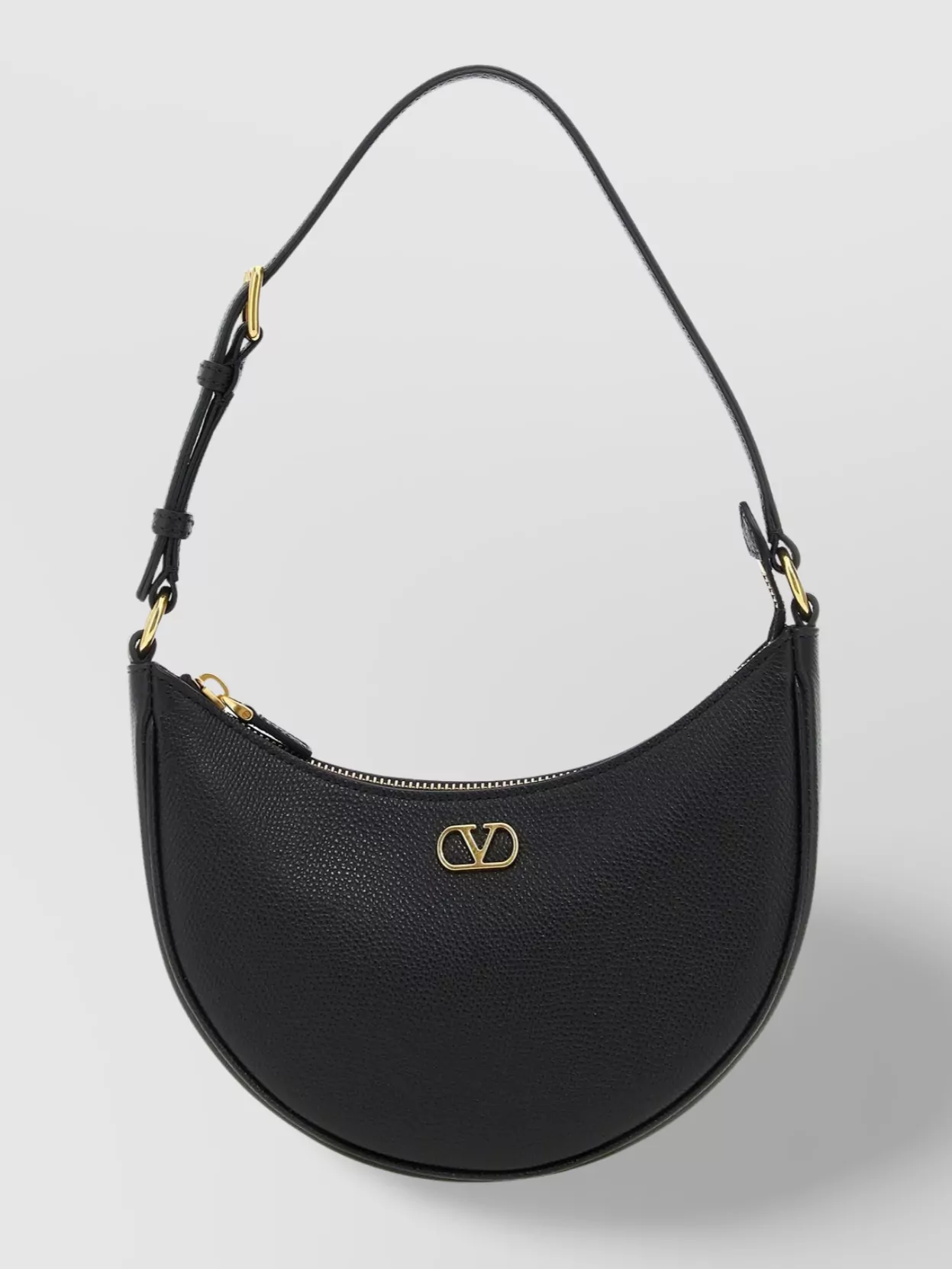 Valentino Garavani Leather moon shopping bag featuring vlogo